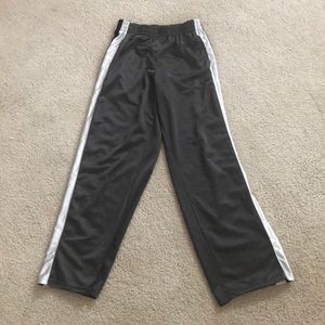 Boys Champion grey, light grey striped sweatpants